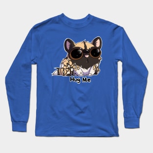 Hug Me African Wild Dog Edition Long Sleeve T-Shirt